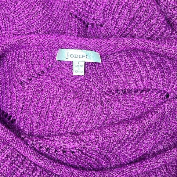 JODIFL Purple sweater is great for off shoulder and crewneck to wear - Picture 5 of 6
